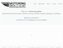 Tablet Screenshot of motoringskins.com